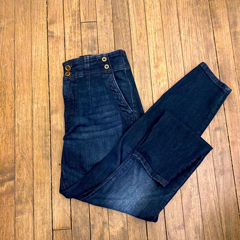 Pilcro and the Letterpress Skinny High Rise Jeans